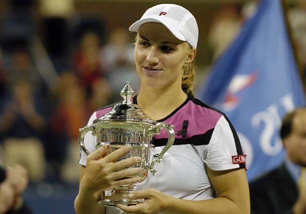 Kuznetsova won her first Grand Slam title at the US Open 13 years ago (Getty/Al Messerschmidt)