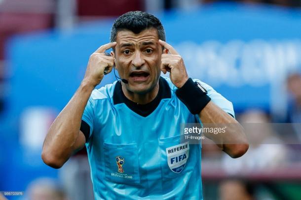 Sandro Ricci en el encuentro entre Dinamarca y Francia | Foto: Getty Images