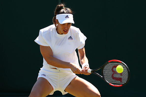 Petkovic in control of the first set | Photo: Clive Brunskill/Getty Images