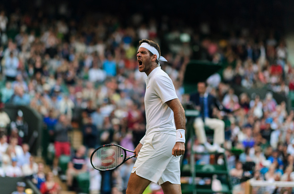 Juan Martin Del Potro in action at Wimbledon (Photo: TPN/Getty Images)