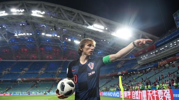Luka Modric , celebrando la clasificación a la semifinal | Foto: FIFA