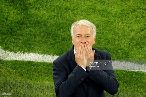 Didier Deschamps muy contento tras la clasificación a la gran final | Foto: Getty Images