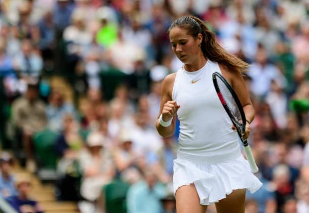 Daria Kasatkina in action at Wimbledon (Getty/TPN)