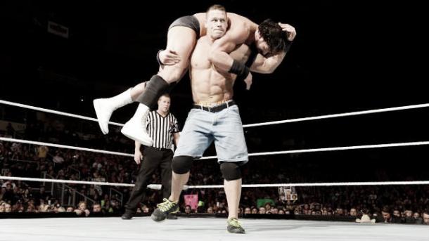 Cena put an end to Sandow's title hopes. Photo: