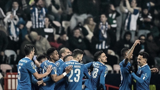 Jugadores del Oporto celebran el segundo gol. Fuente: FCPorto