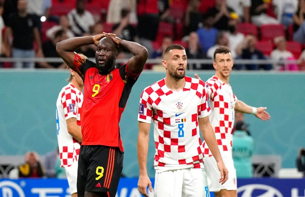 Lukaku sufre. No estuvo dino ante Croacia y su selección se despidió de Qatar (Foto: LEDFM).