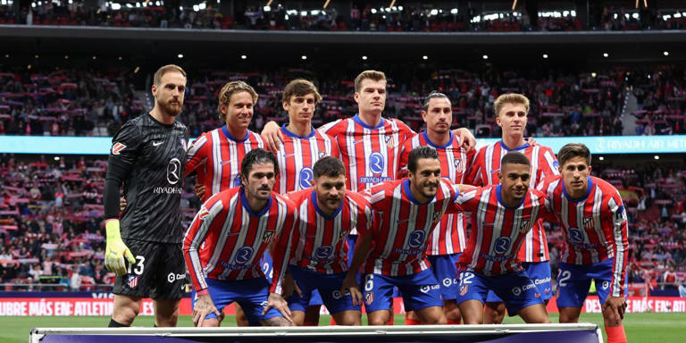 Los once protagonistas de la victoria del Atleti. /Fuente: @AtleticoDeMadrid
