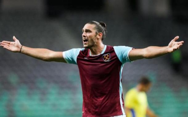 Above: Andy Carroll in action West Ham's 2-1 defear to NK Domazle | Photo: Reuters