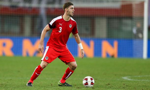 Dragovic in action for Austria. | Image source: Die Presse