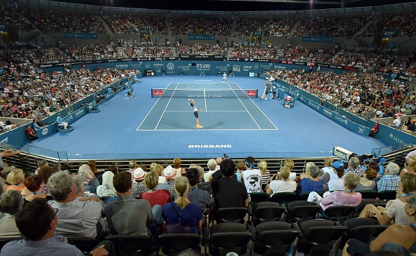 The Center Court of the Brisbane Internationl, during the Men's Singles final (AFP/Saeed Khan)