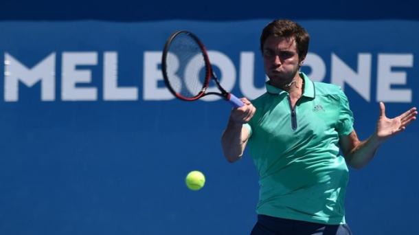 Gilles Simon will look to frustrate more opponents in Montpellier (Photo: AFP)