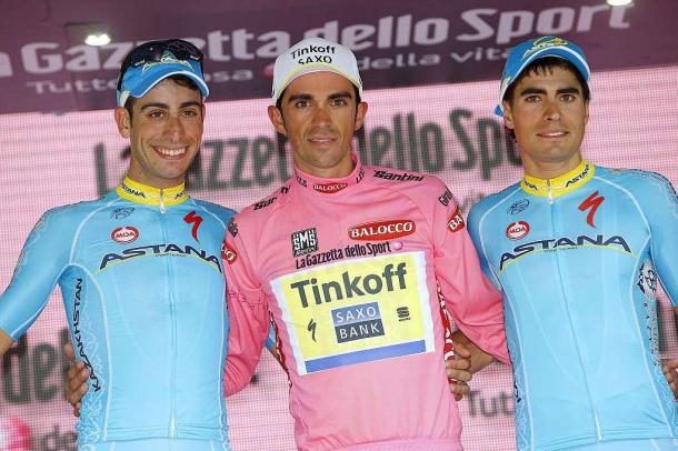 Pese a los múltiples problemas, Contador ganó el Giro 2015. | Foto: AFP