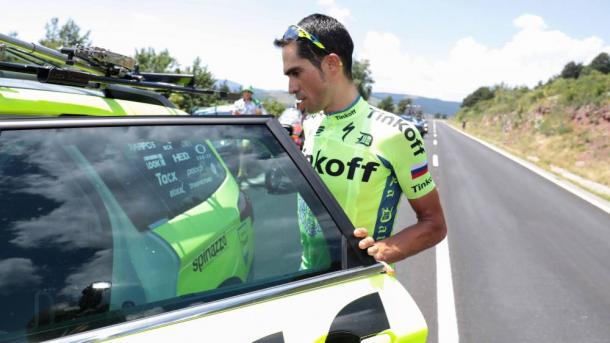 En territorio español, Contador abandonó el Tour 2016. | Foto: AFP