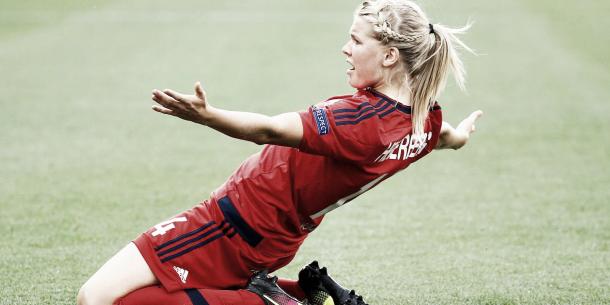 Hegerberg celebrates scoring a goal | Source: sporten.com
