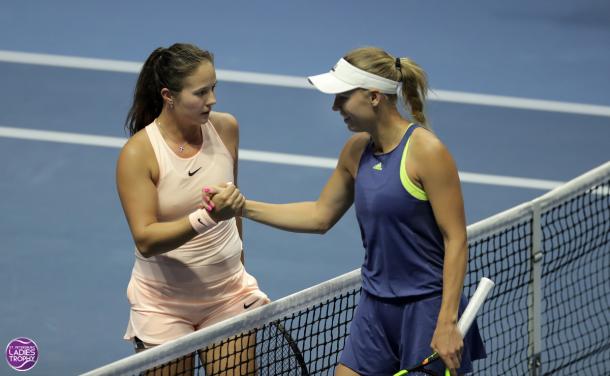 Daria Kasatkina recently defeated Caroline Wozniacki in straight sets to reach the semifinals in St. Petersburg | Photo: St. Petersburg Ladies' Trophy