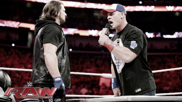 John Cena and AJ Styles engaged in a memorable promo exchange (image:youtube.com)