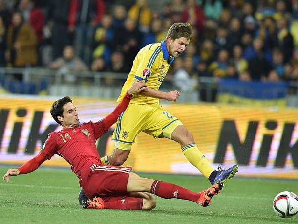 Kravets is desperate to secure a spot in Ukraine's European Championship squad. (Image credit: kicker)
