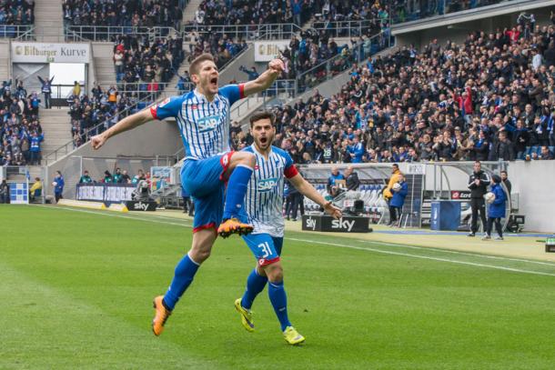 Kramaric celebrates. | Image source: TSG 1899 Hoffenheim