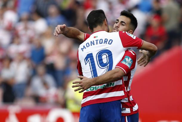 Celebración del gol de Joselu | Foto: AL Juárez