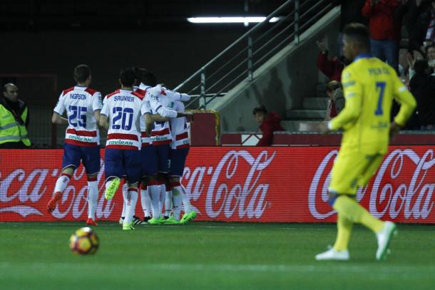 Celebración del gol de Pereira | Foto: AL Juárez