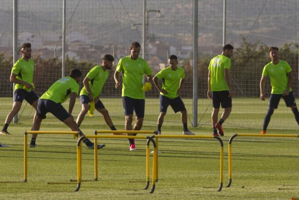 Primer entrenamiento del Granada. Foto: Antonio L. Juárez