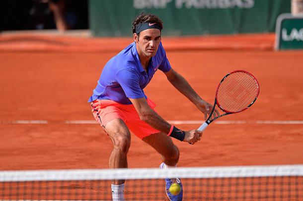 Roger Federer in action at the French Open in 2015, which is currently the last time he played at the tournament (Getty/Aurelien Meunier)