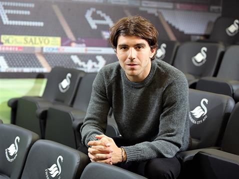Paloschi is excited to get started with his new club. | Image credit: Swansea City