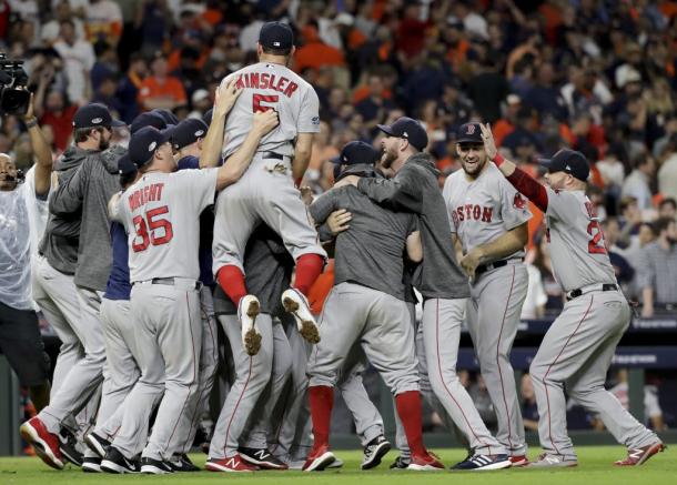 Boston dominated Houston in the ALCS to reach their first World Series since 2013/Photo: David J. Phillip/Associated Press