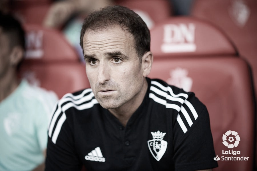 Jagoba Arrasate, entrenador de Osasuna.Fuente:LaLiga
