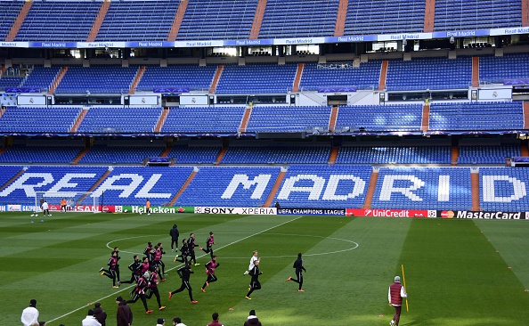 AS Roma train at Real Madrid's iconic stadium | Photo: AFP