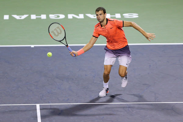 Dimitrov at the Shanghai Rolex Masters (Photo by Zhong Zhi/Getty Images)