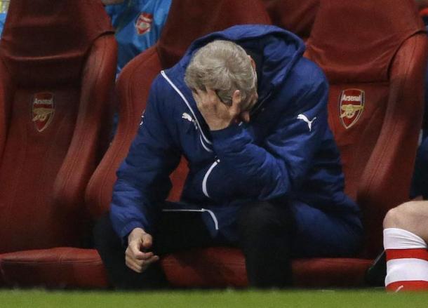 It's been a tough time recently for Wenger. | Image source: Metro