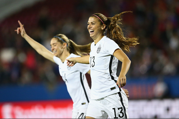 Alex Morgan after scoring the fastest goal in U.S. Soccer history / Ronald Martinez - Getty Images
