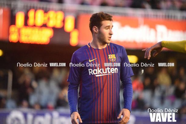 El canterano Abel Ruiz disputó sus primeros minutos con el FC Barcelona / Foto: Noelia Déniz (VAVEL.com)