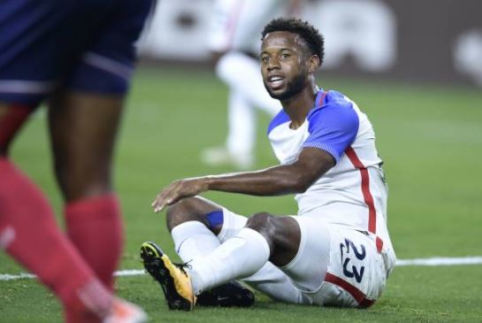 Acosta, seen here against Costa Rica, just recently started playing for the US Men's national team | Source: Brendan Smialowski - AFP/Getty Images