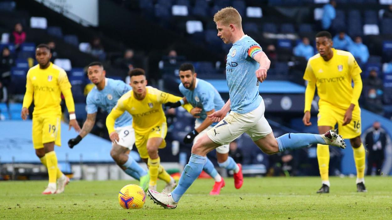 Actuación de DeBruyne frente al Fulham. FOTO: Premier League