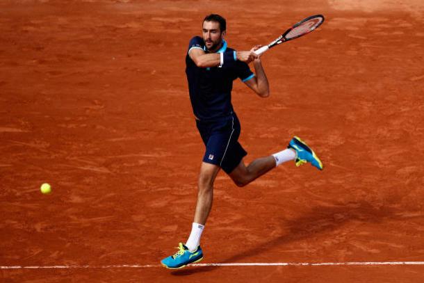 Marin Cilic in action during the French Open next year (Getty/Adam Pretty)