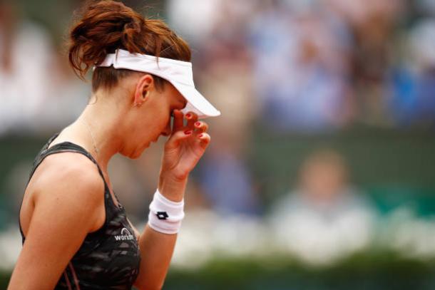 Agnieszka Radwanska during the French Open (Getty/Adam Pretty)