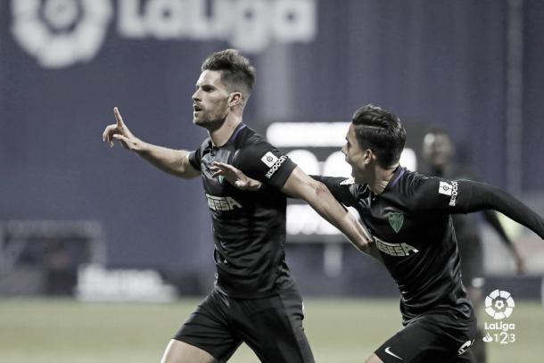Adrián celebrando el gol | Foto: LaLiga