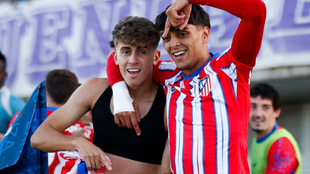 Adrian Niño e Iker Luque. /Fuente: @AtleticoDeMadrid