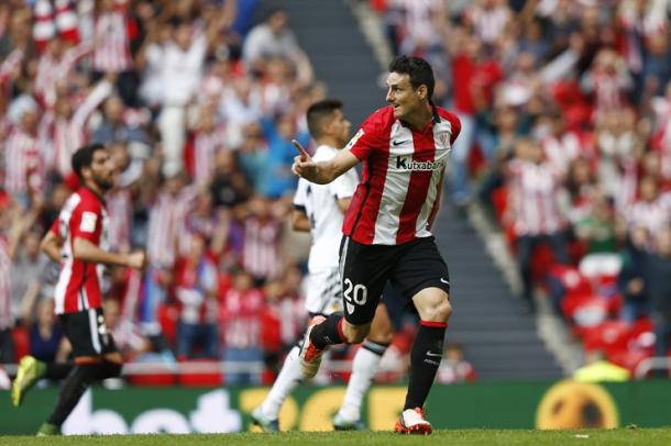 El ex valencianista, Aritz Aduriz, es el máximo goleador local contra los che en el Nuevo San Mamés con 4 tantos. Fuente: Athletic Club de Bilbao.