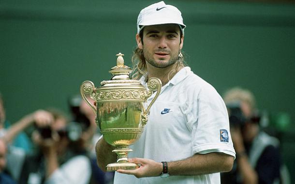 Agassi won Wimbledon a year after breaking his personal boycott. Photo: Alexander Hassentein