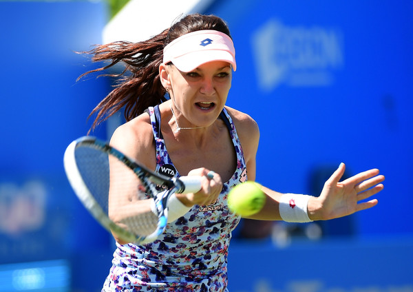 Agnieszka Radwanska hitting a forehand. | Photo: Tom Dulat/Getty Images