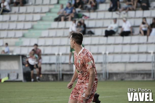 Aitor Aspas celebra un gol esta campaña. | Foto: Bibi Peón (VAVEL.com).