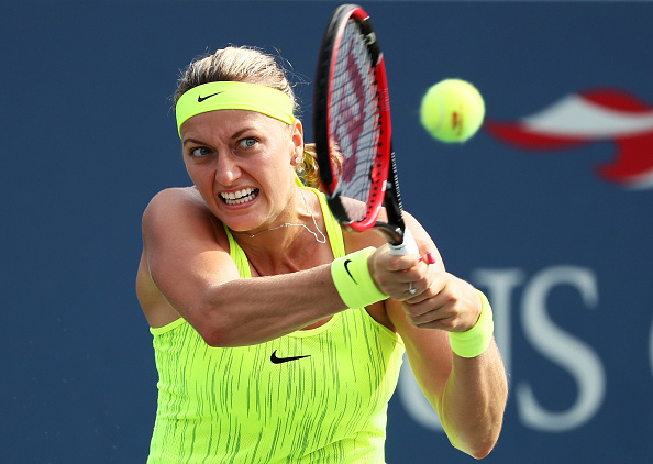 Petra Kvitova in action at the US Open earlier this year (Getty/Al Bello)