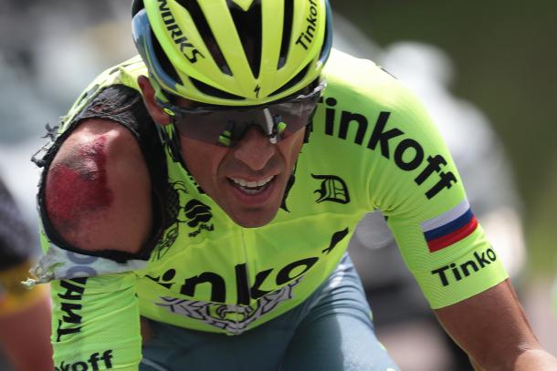 Una caída apartó a Contador del Tour 2014. | Foto: Eurosport