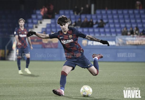 Alex Collado con el Barça B. | Foto: Noelia Déniz