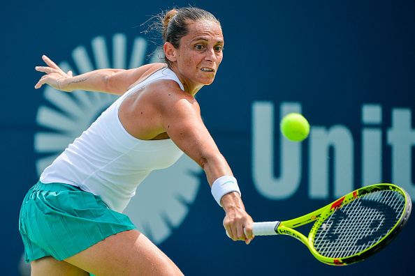 Roberta Vinci in action during the Connecticut Open in New Haven (Getty/Alex Goodlett)