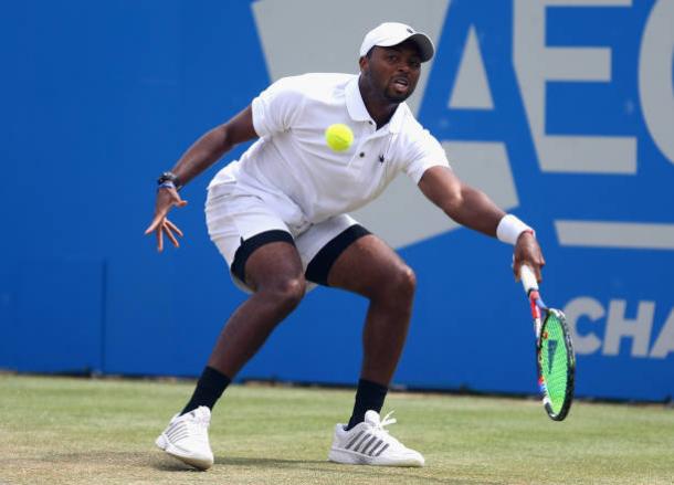 Donald Young could do very little to break down his opponent's serve today (Getty/Alex Pantling)