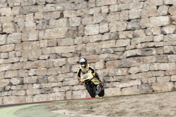 Álex Rins en el circuito de Alcañiz | Foto: Páginas Amarillas HP 40